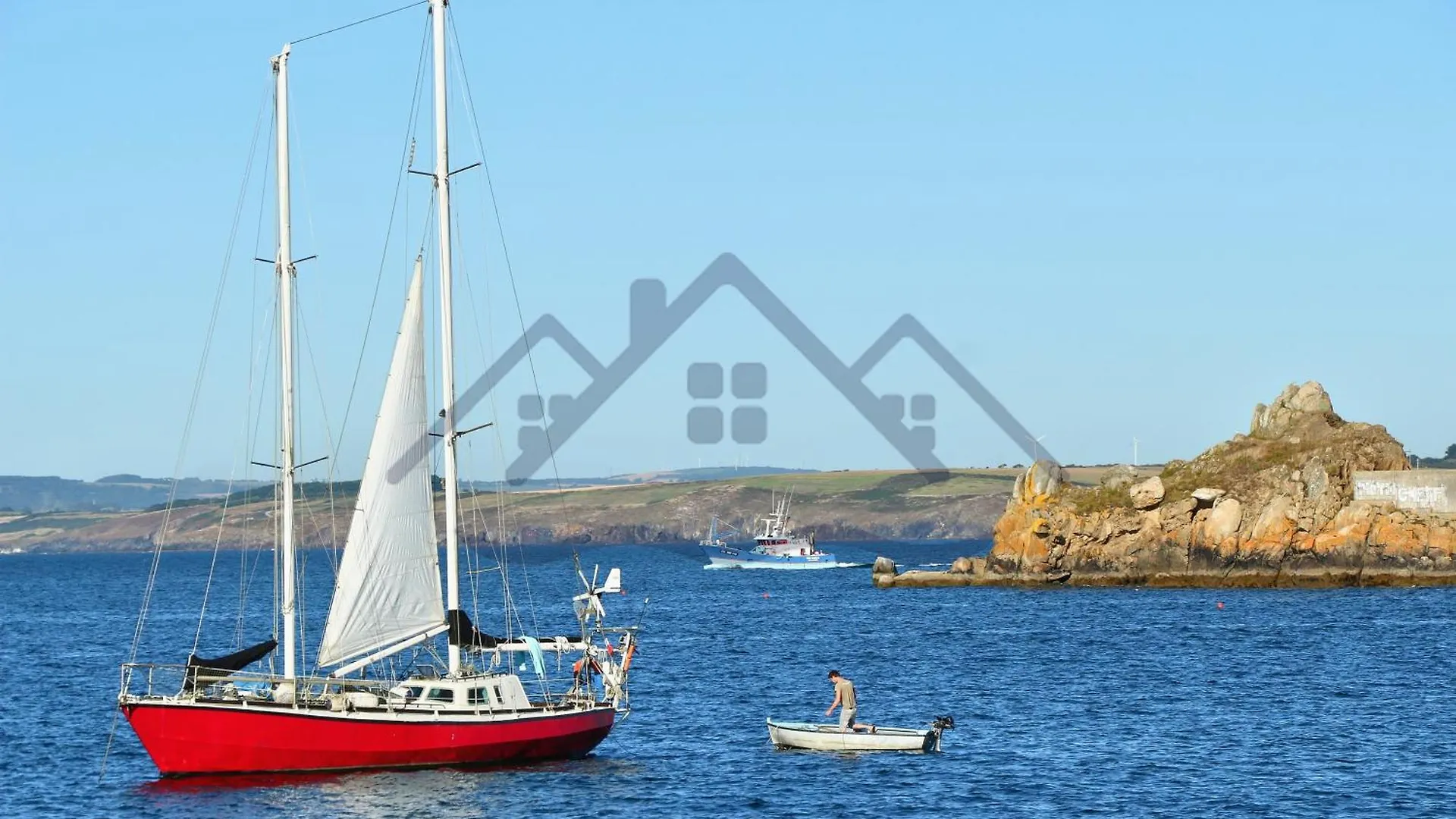 度假居 Localise - M2B - Maison De Vacances A La Pointe De Lechiagat - Wifi Inclus - Draps Inclus - Terrain Entierement Clos - Maison De Plain Pied Tréffiagat